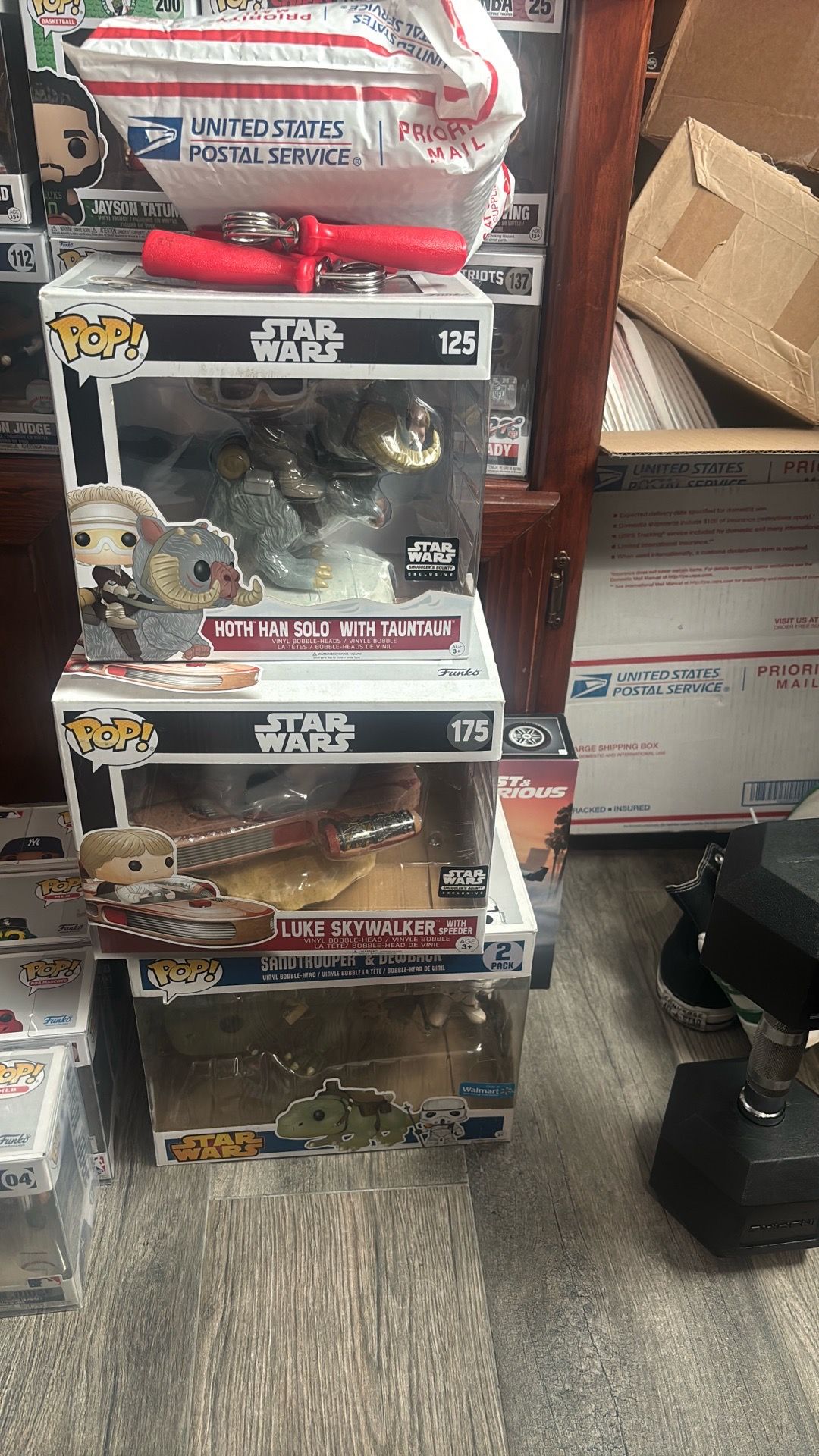 3 big Star Wars Funkos lot