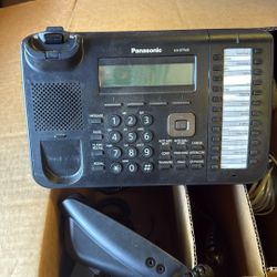 Lot of 8 Business Office Phones – Panasonic + Polycom 