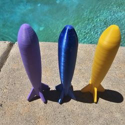 3d Printed Torpedo Toys For The Pool