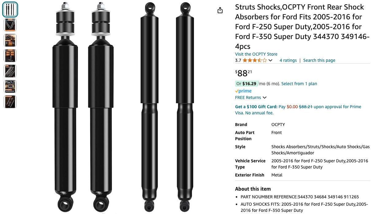 Shocks For F250