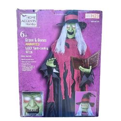 Animated Spellcasting Witch 6ft Animatronic Halloween Prop New