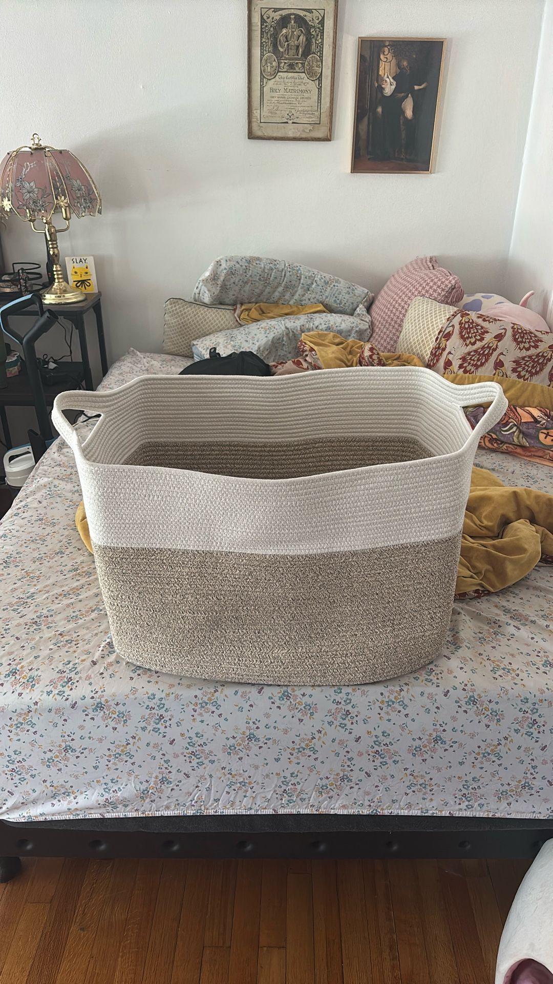 Brand new Fabric House Basket