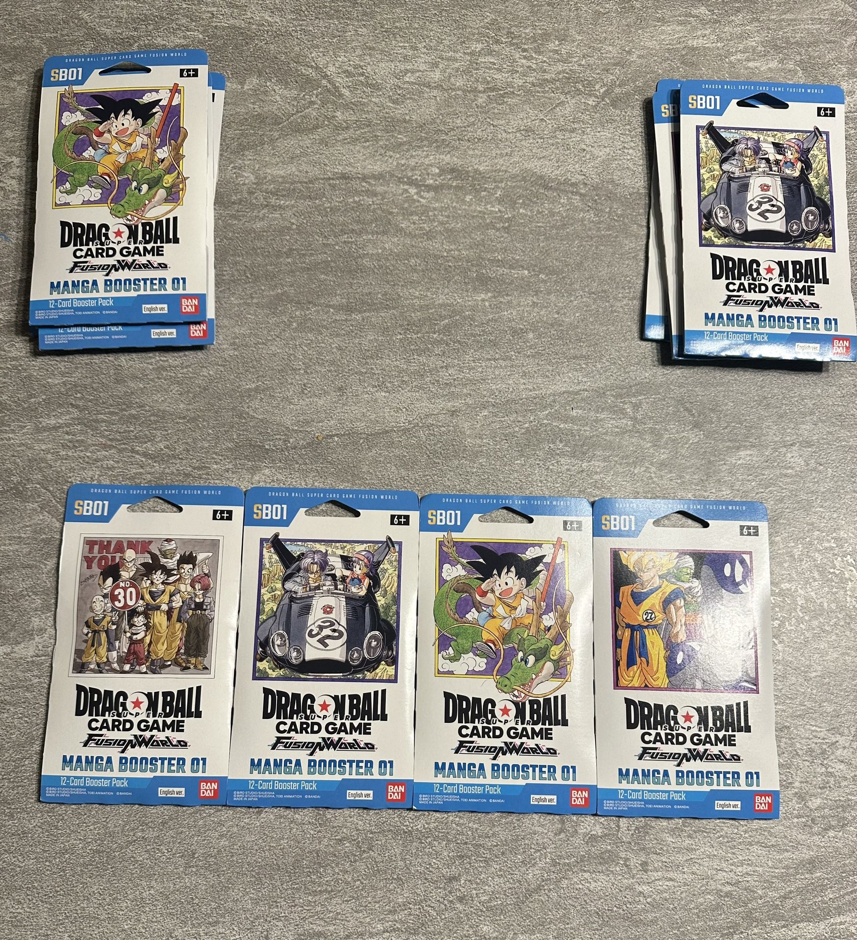 Dragon Ball Fusion World : Manga Booster 01  ($10 Each)