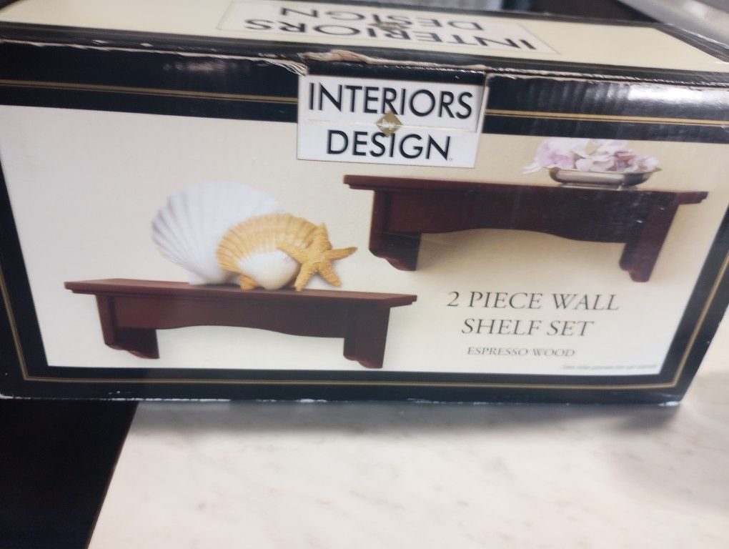 2 Piece Wall Shelf Set