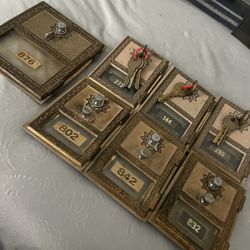 7 Postal Door - Antique Brass w/window