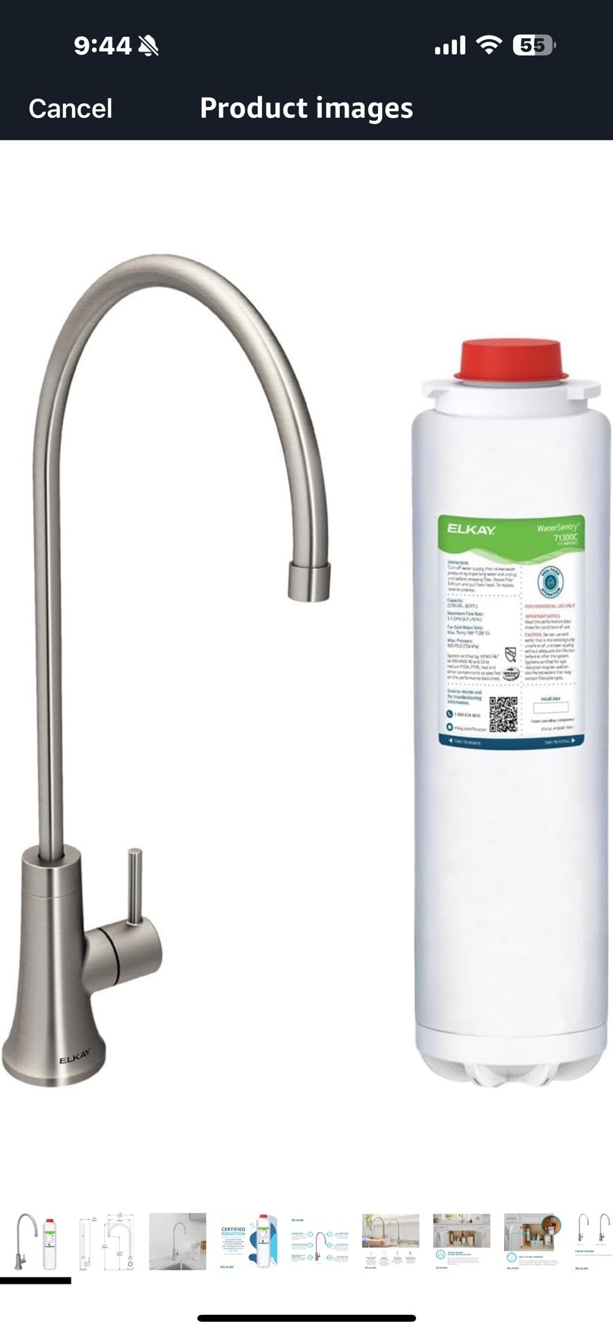 Enjoy cold, filtered water right from your sink area with the Avado filtered beverage faucet. This accessory installs next to the main faucet. Filter