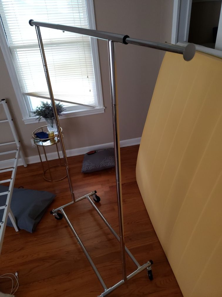 Sliding Extension Metal Rolling Clothes Rack for Sale in CORP CHRISTI ...