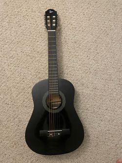 34 in. Black pre-tuned classical guitar