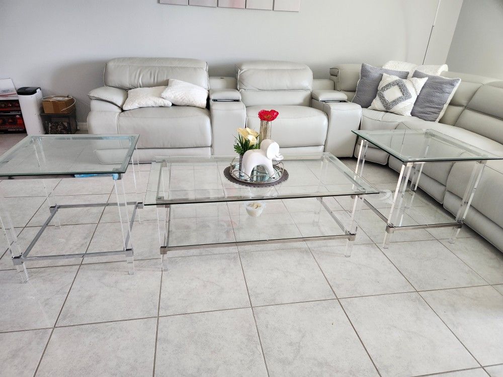 Coffee Table And 2 End Tables 