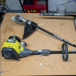 Ryobi 4-Cycle 30cc Attachment Capable Straight Shaft Gas Trimmer