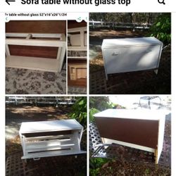 Sofa Table Without Glass Top 