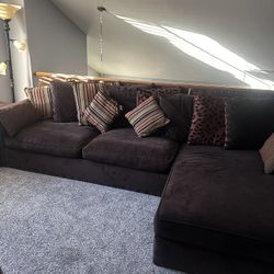 Sectional Brown Couch