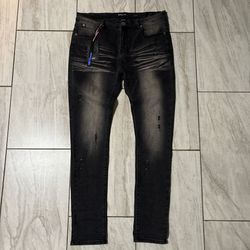 Switch Black faded slim taper fit/ stretch 36/34