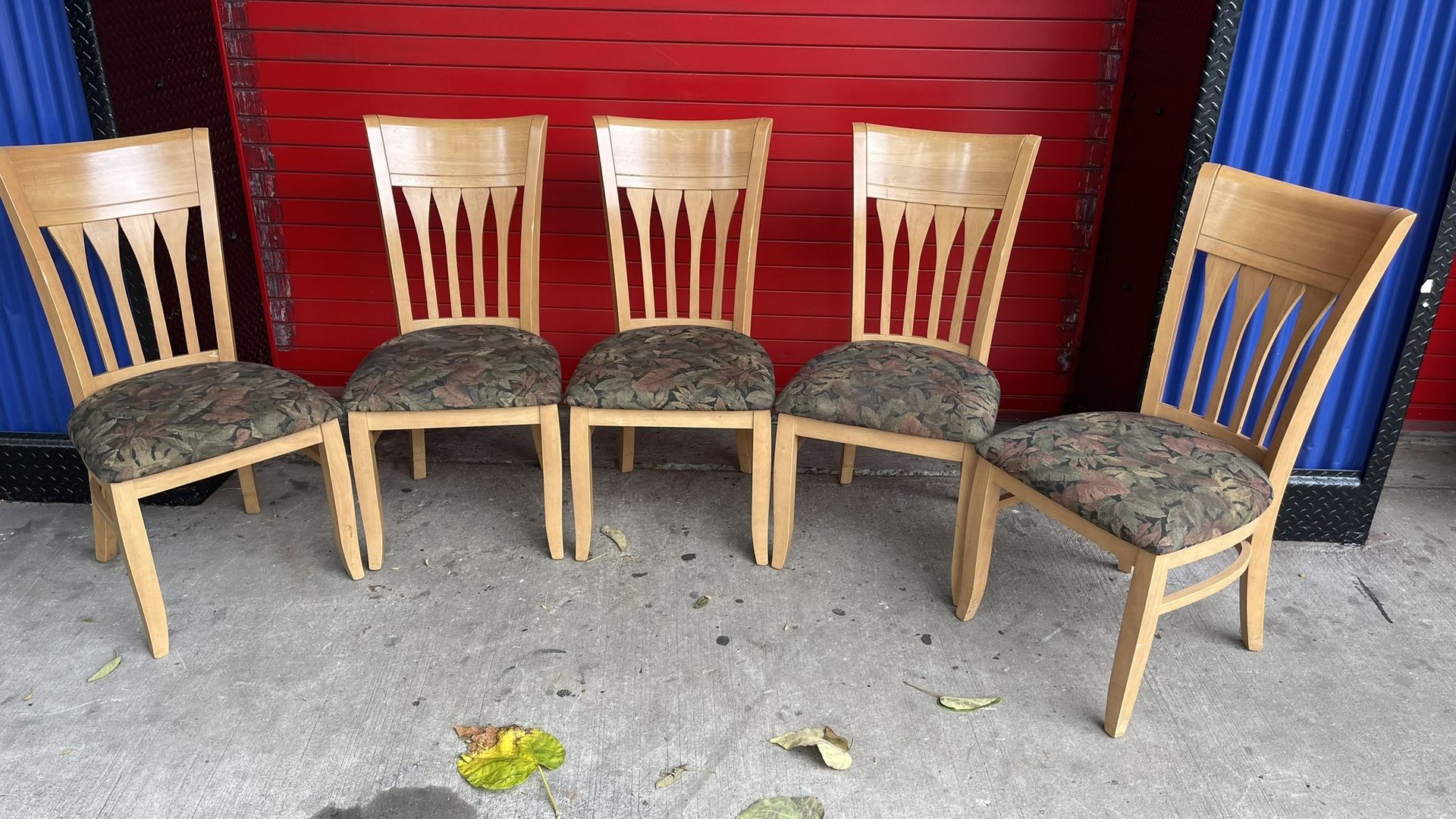 (ASK ABOUT DELIVERY) Natural Maple wood Dining Chairs