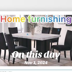 Furniture table 6 chair