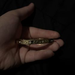 Coach Signature Hinged Bangle