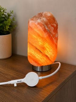 3 Levoit Himalayan Salt Lamps (1 illuminated rock bowl)