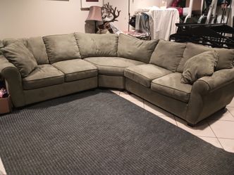 Green sofa