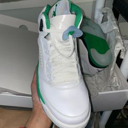 Jordan 5 Retro white and green