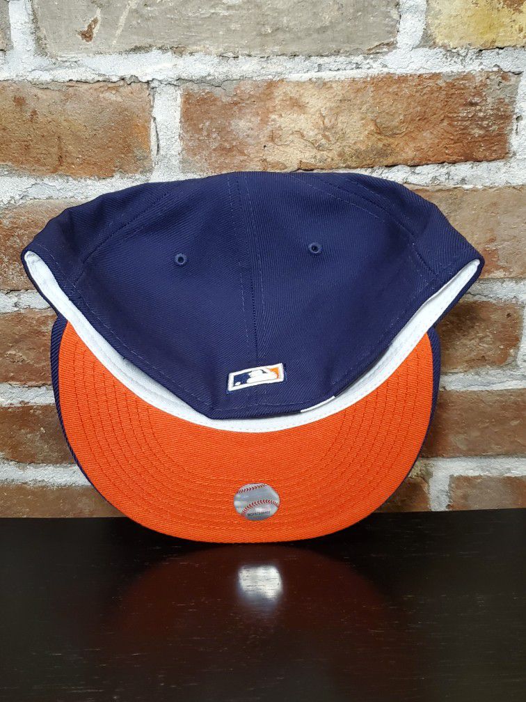 New Era 59FIFTY San Diego Padres 1998 Tony Gwynn Inspired Throwback Cooperstown Fitted Hat Dark Navy White Orange