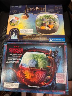 Clementoni Hagrid's Hut Terrarium & Stranger Things Upside Down Terrarium Set