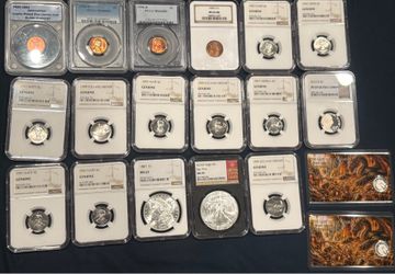 Morgan Dollar 1887 MS 63 Silver Eagle RED BOOK MS70 NGC and PCGS graded wheat Pennie’s