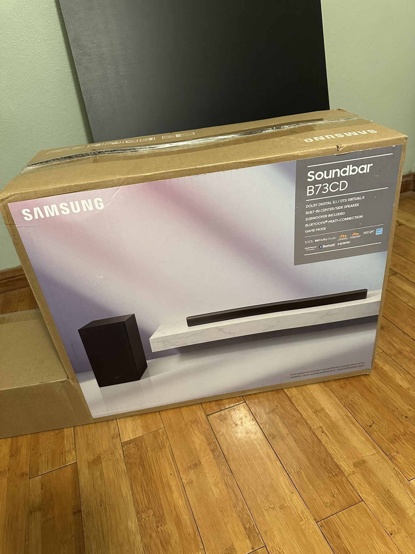 Samsung HW B73CD ZA 5.1 Channel Soundbar with DTS Virtual:X and Wireless Subwoofer Adaptive Sound Game Mode