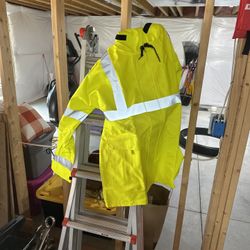 Rain Jacket High-Visibility Safety Jacket