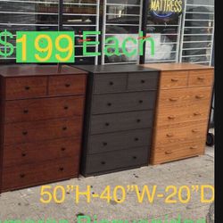 Chest 6 Drawers In Any Color New Jumbo Size-38W-20D-50H