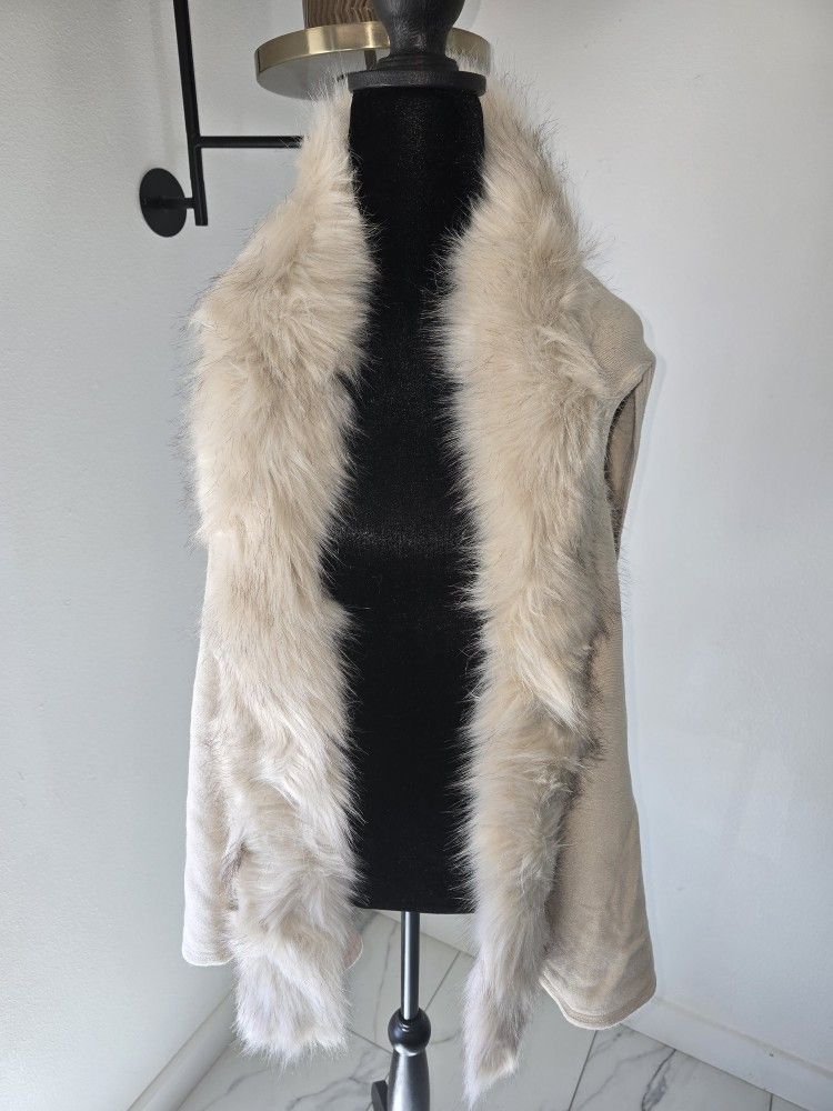 Surell Open Front Faux Fur Jacket