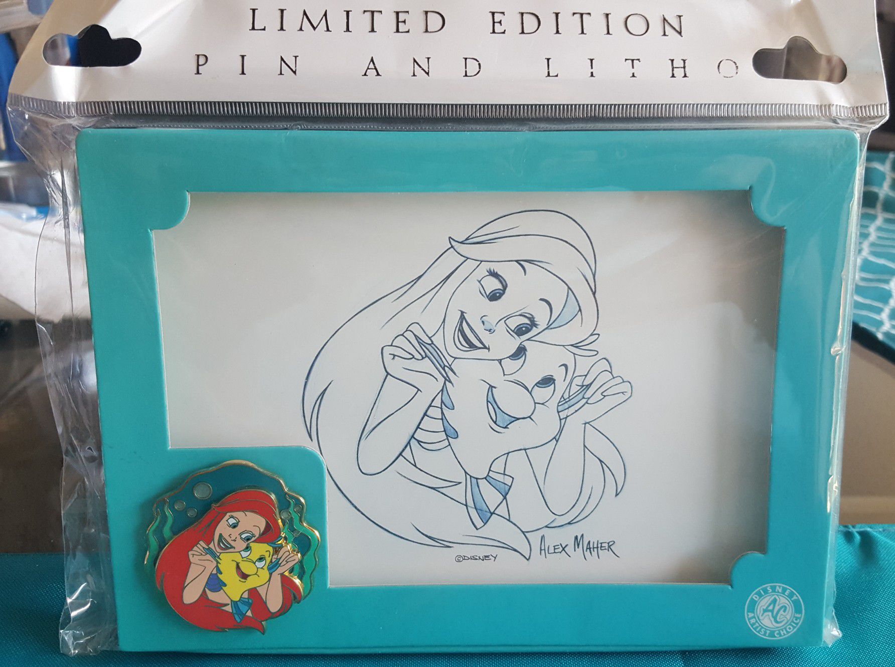 Disneyland Ariel Artist Collection Pin/Litho