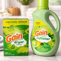 Gain softener /dryer sheets