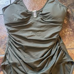 Ralph Lauren Olive Swimming Suite