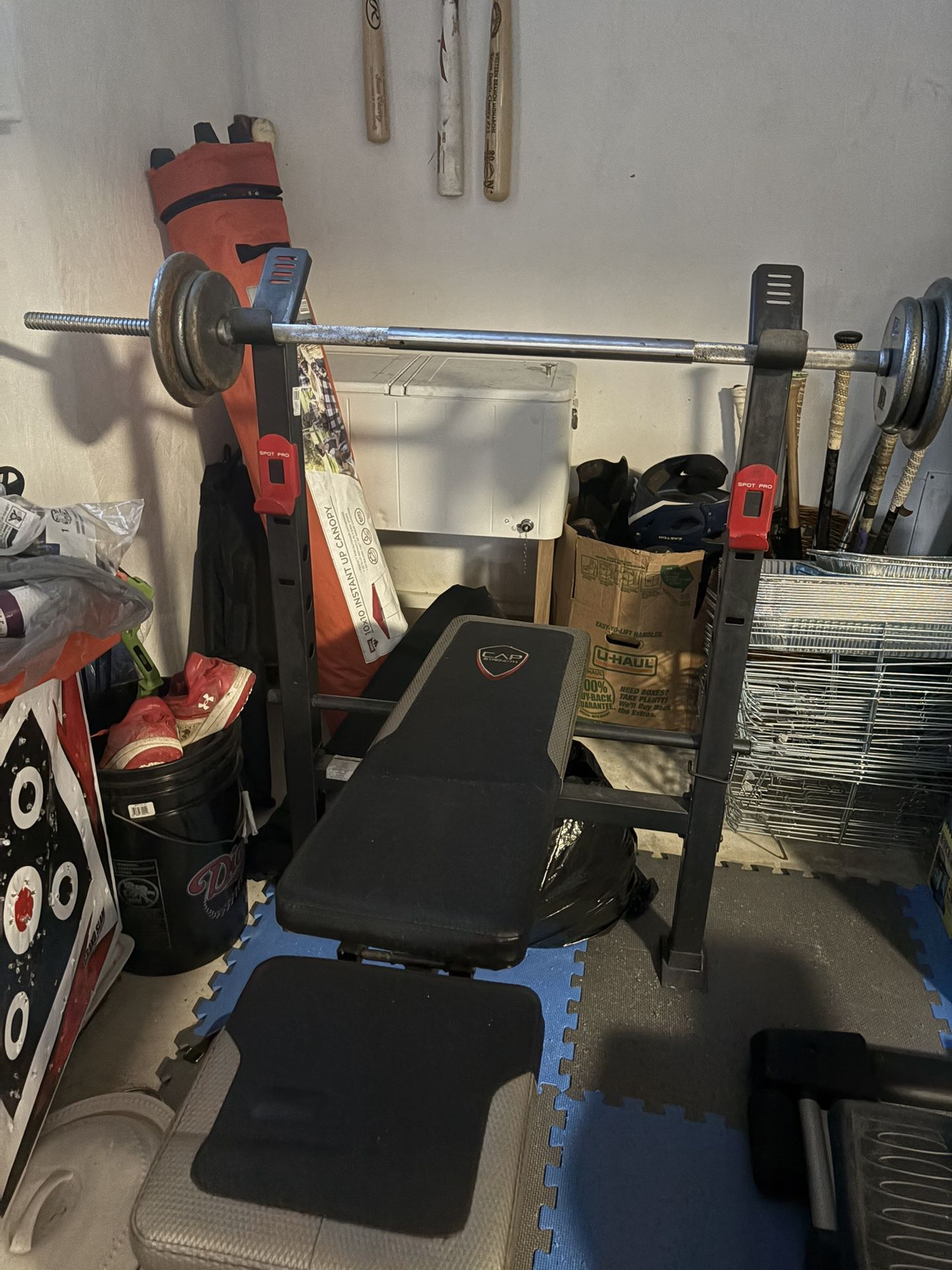 Weight Bench And Bar