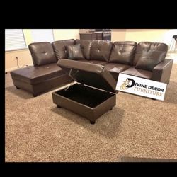 New Sectional + Ottoman 