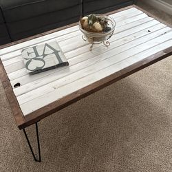 Distressed Wood Coffee Table