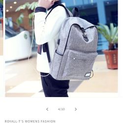 backpack with phone charger