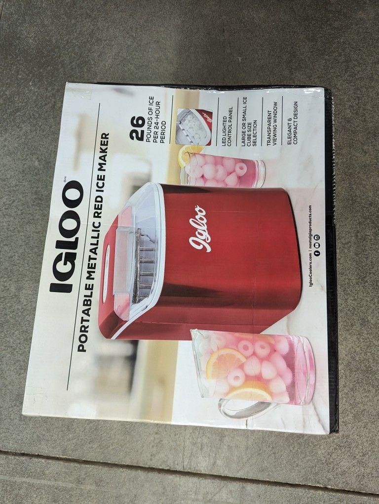 Brand New Unopened Igloo Automatic Portable Electric Countertop Ice Maker 