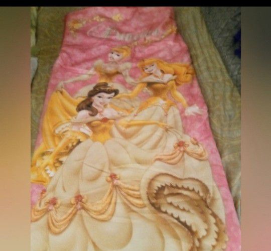 Princess Sleeping Bag-Belle, Sleeping Beauty, Cinderella Twin Size