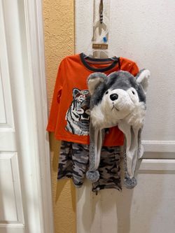 Halloween Pajamas set Carter's Toddler Boy 2-Piece Tiger Outfit