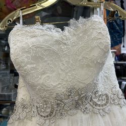 Wedding Dress W Veil Incl