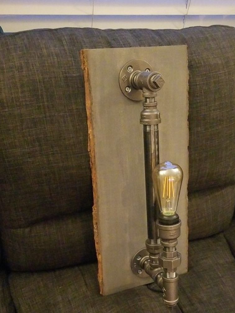 Handmade Vintage/Industrial Wall Lamp