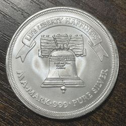 1ozt A-Mark SILVER Round 999FS