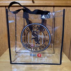 Chicago White Sox Clear Tote Bag MLB Logo BMO Bank Promo Transparent Unisex 12”