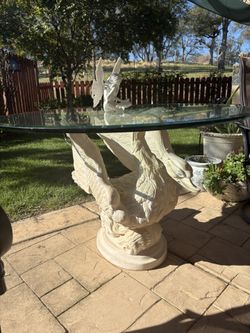 Elegant Custom Carved Swan Dining Table Or Wedding Cake Display!