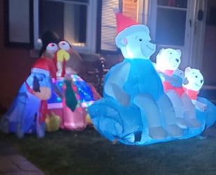 3 holiday inflatables