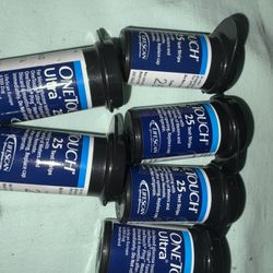 One Touch Ultra 25 Test Strips Expired Six Bottles For Free