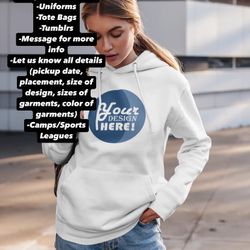 Print Shirts/Hoodies/Bags- $0