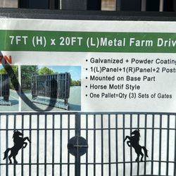 🔔 20' farm Driveway Gate delivery available 🔔