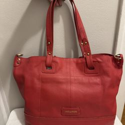 Isabella Fiore Leather red tote bag